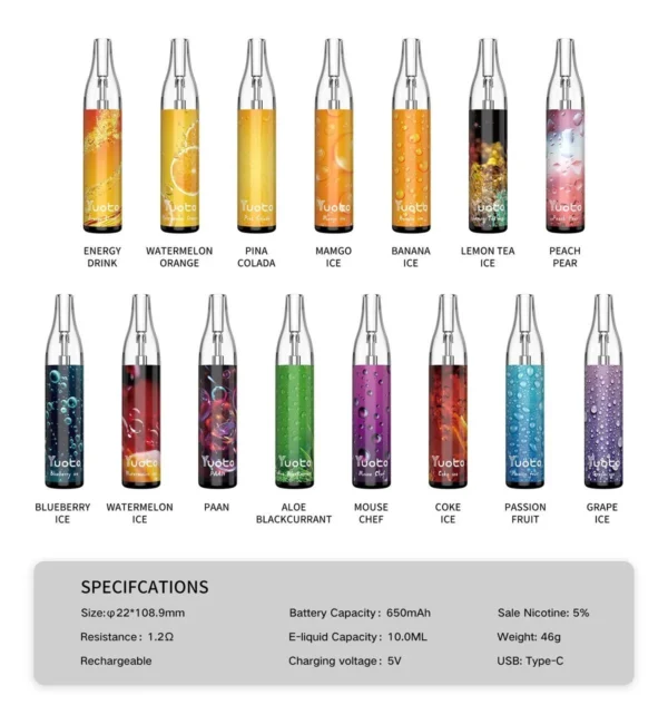 YUOTO BUBBLE 4000 PUFFS - Image 2